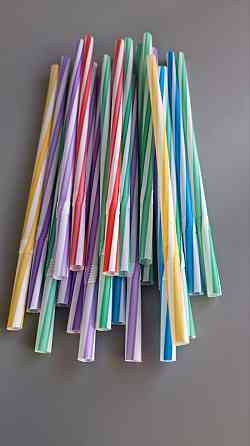 Трубочка для напоїв фрешка d8 23,5 см Гвинтові мікс (100 шт) Харків