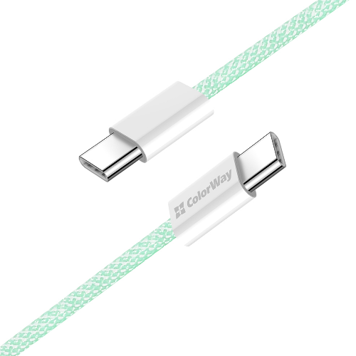 Кабель USB PD Type-C/Type-C ColorWay CW-CBPDCC061-G 3,0A 60W 1м зелений Житомир