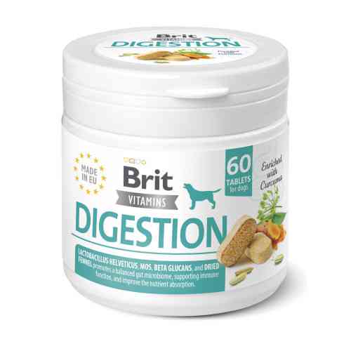 Витамины Brit Vitamins Digestion для пищеварительных трав 60 таблеток Киев