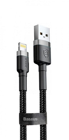 Кабель Baseus Cafule Lightning 0.5м Black Киев - изображение 1