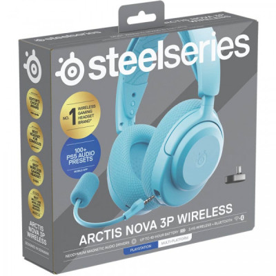 Навушники SteelSeries Arctis Nova 3P Wireless MultiPlatform Aqua (61688) Вінниця - фото 7