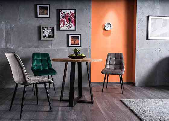 Стілець CHIC VELVET чорний каркас/сірий BL.14 Київ