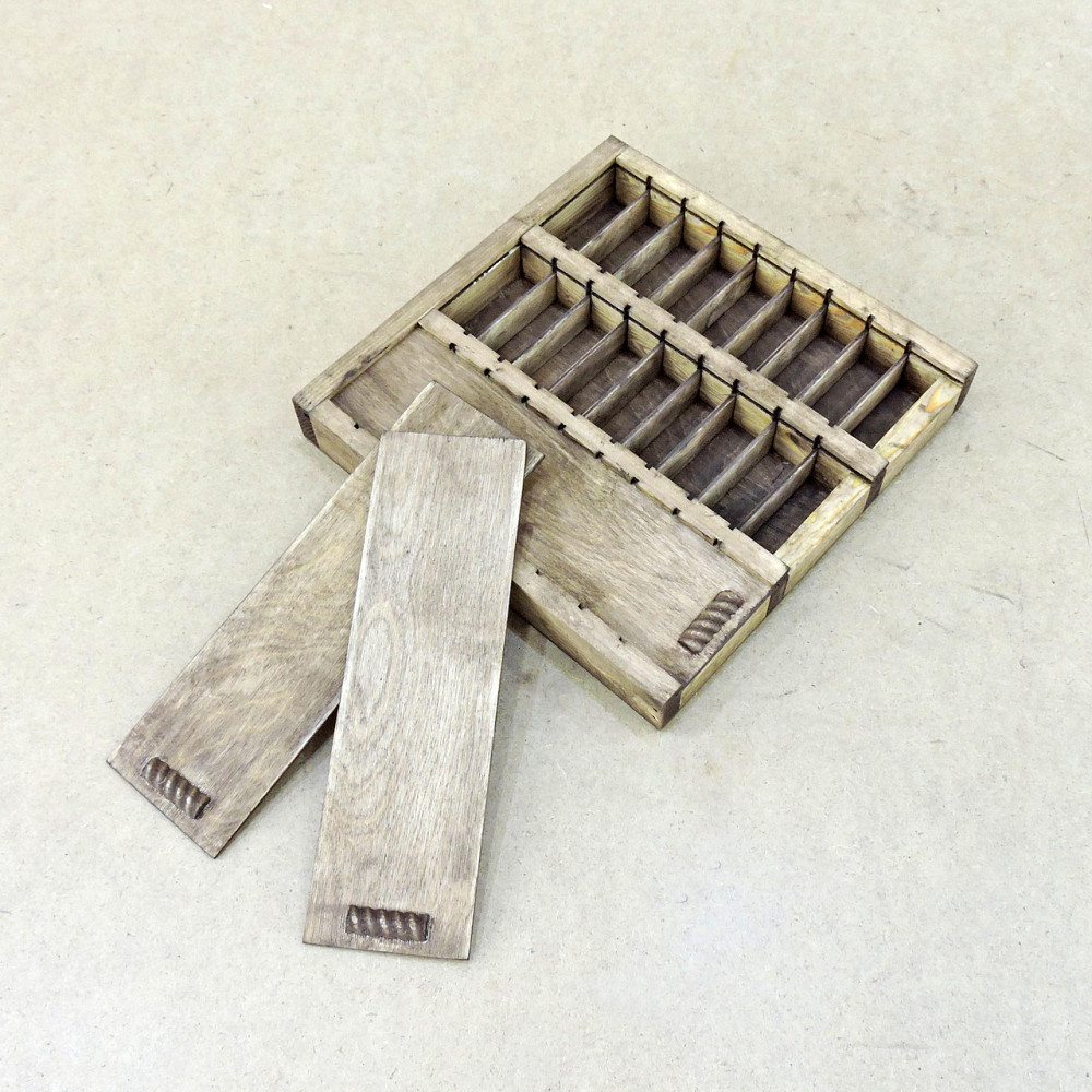 Пенал для рибальських снастей "Карась 27" 30х30х4см коричневий Миколаїв - фото 5