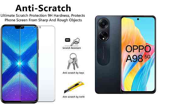 Защитное стекло NeoGlass для OPPO A98 5G – ультрапрозрачное и устойчивое Киев
