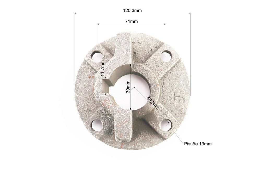 Ступиця колеса d-39mm, 4отв. 6,00-12 Тип 2 Киев - изображение 2