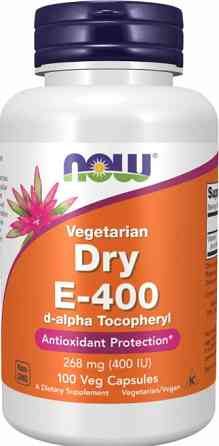 Вітамін Е Now Foods DRY E-400 100 vcaps Київ