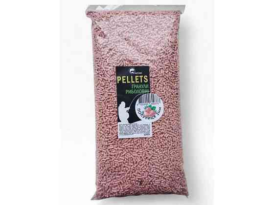 Принада в гранулах Pellets Полуниця 2мм 1кг ТМ FISHTIME Київ
