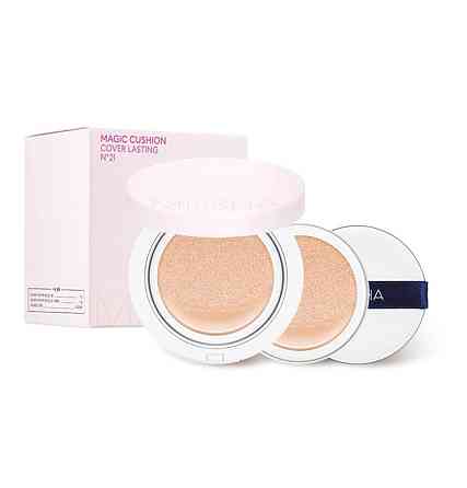Тональный крем-кушон для стойкого макияжа M Magic Cushion Cover Lasting SPF50+/PA+++ №21 Missha 15 мл Киев