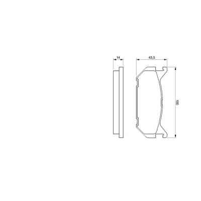 Гальмівні колодки Bosch 0 986 424 266 Вінниця