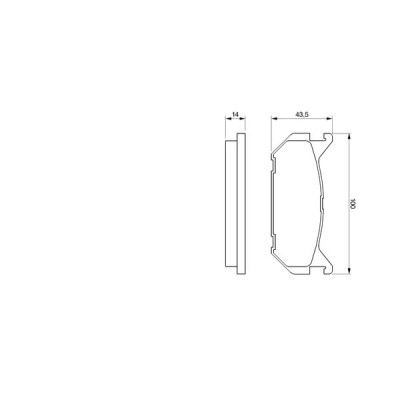 Гальмівні колодки Bosch 0 986 424 266 Вінниця - фото 2