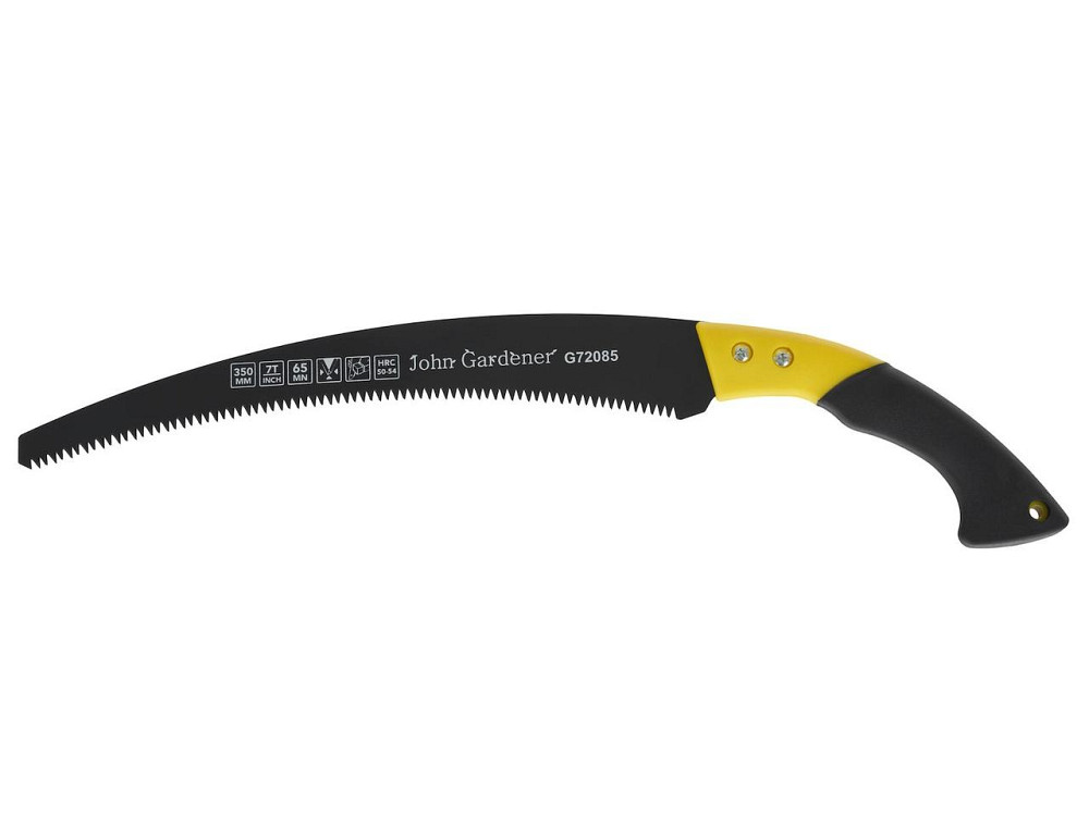 Пилка садова "John Gardener" вигнута з тефлоновим покртттям у пластиковій кобурі Київ - фото 3
