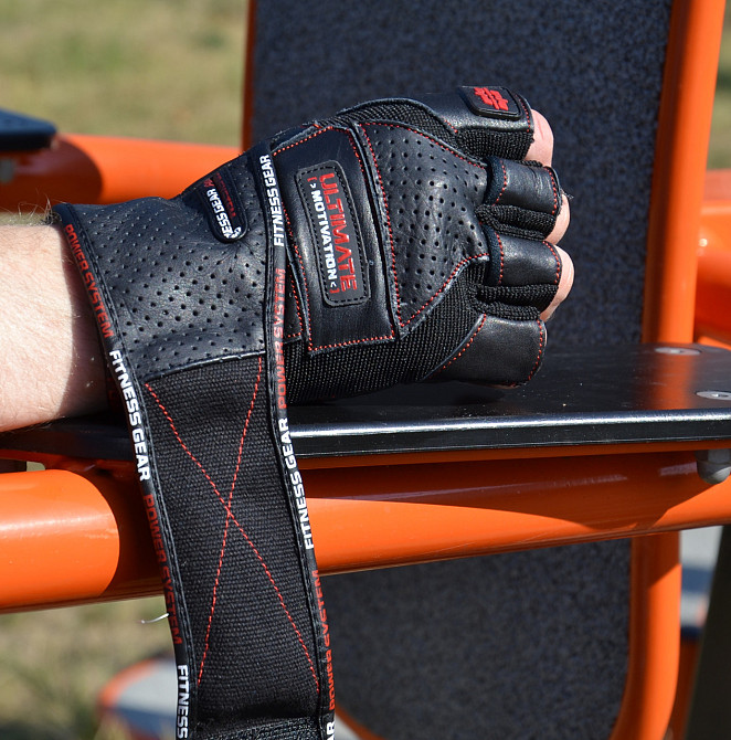 Рукавички для фітнесу Power System PS-2810 Ultimate Motivation Black Red Line XL Кам'янське - фото 7