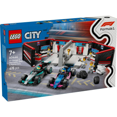 Конструктор LEGO City Гараж F1 и автомобили Mercedes-AMG и Alpine (60444) Винница - изображение 1