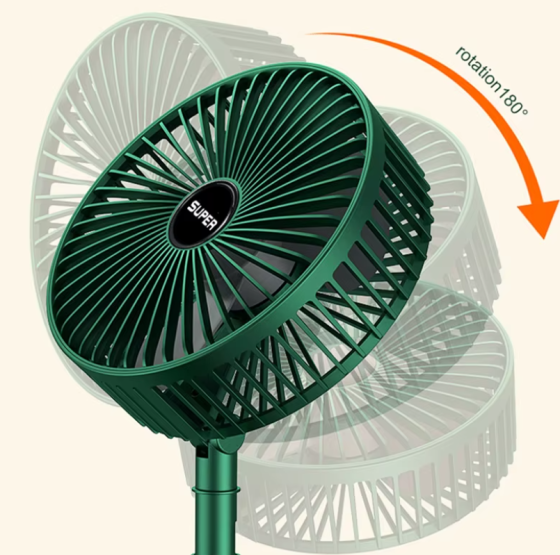 Складаний Настільний Вентилятор Акумуляторний Folding Storage Fan USB 36 см, 3 режими обдування Одеса