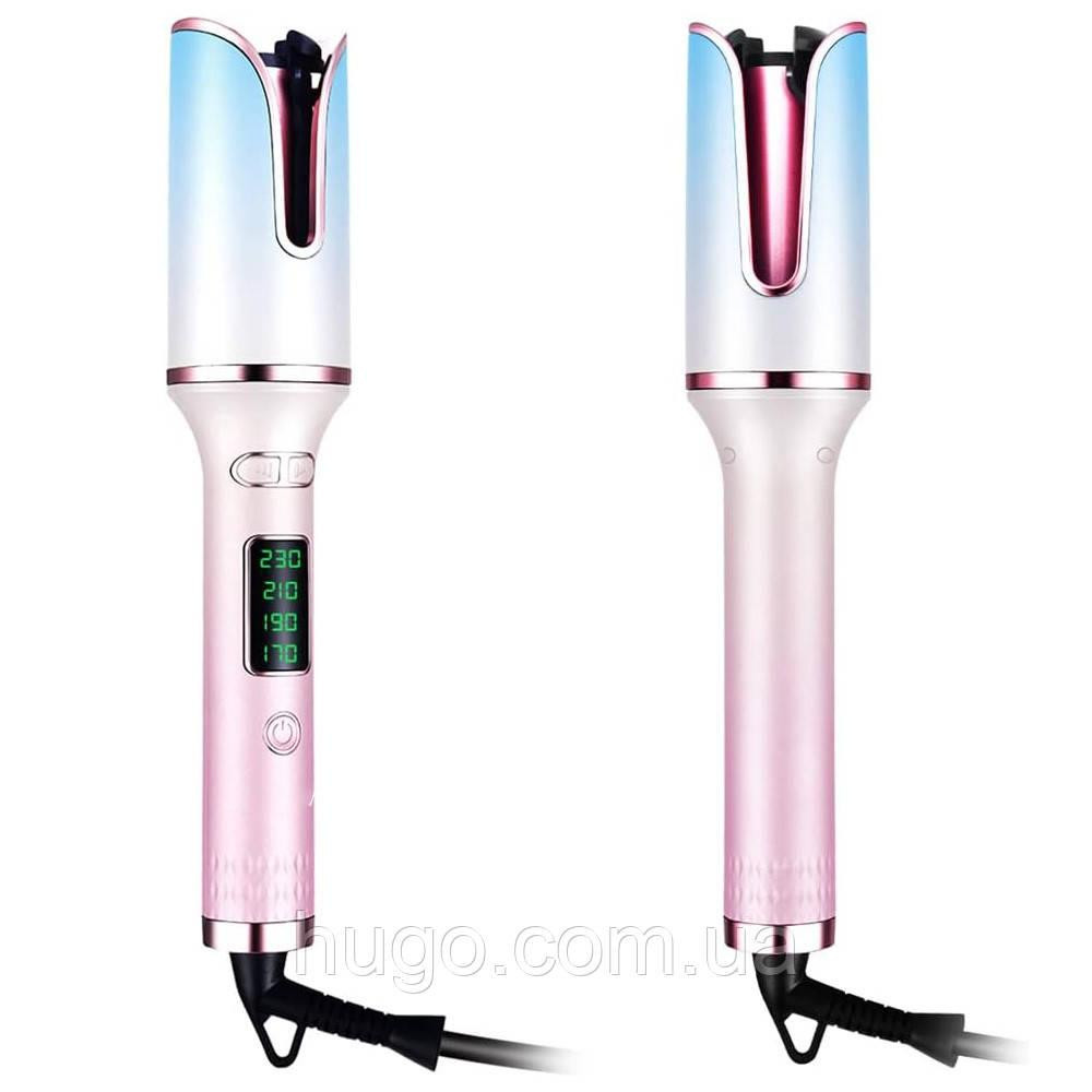 Автоматична плойка для завивання волосся автостайлер рожева Одеса - фото 2