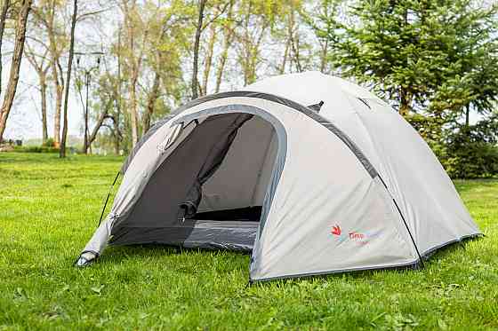 Туристичний намет тримісний Time Eco Travel-3, сіро-бежевий Київ