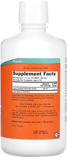 Колодные минералы Now Colloidal Minerals Liquid 946 мл Киев - изображение 2