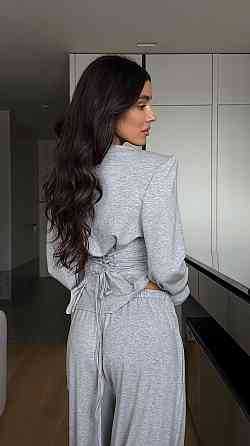 Стильний жіночий повсякденний костюм двойка турецька віскоза Меланж, 46/48 Одеса