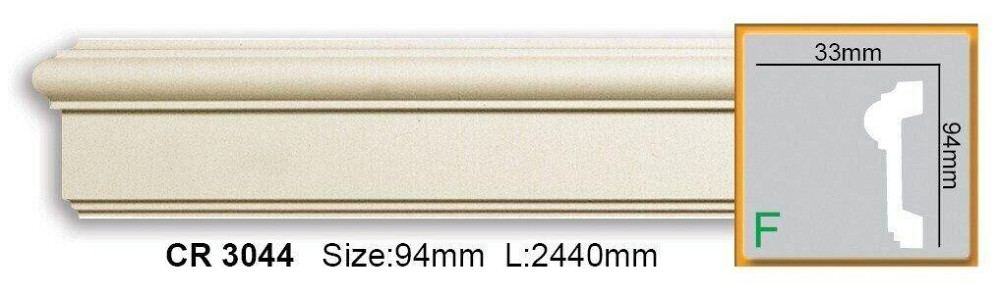 Молдинг полиуретановый гладкий Gaudi Decor CR 3044 Flexi Днепр - изображение 1