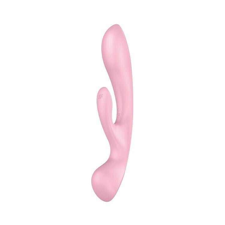 Двосторонній вібратор-кролик Satisfyer Triple Oh Pink (м'яте паковання!!!) Sex Aura Київ - фото 1