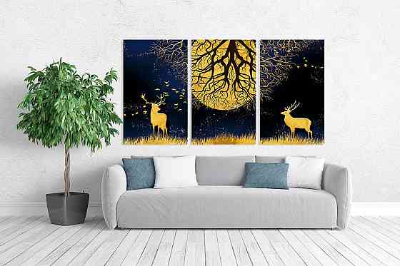 Модульна картина у вітальню/ спальню  Природа Лісу    ART-126_3A 100х150 см Київ