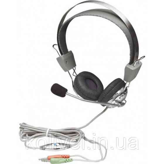 Навушники з мікрофоном Manhattan Headset Stereo Silver (175517) Киев