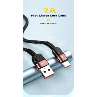 Дата кабель USB 2.0 AM to USB-C 3.0m 7A black Essager (EXCT-XCC01) Вінниця - фото 8