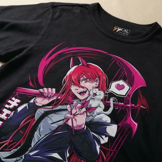 Футболка для підлітка хлопчика з принтом Человек Бензопила Power 5 Розмір 160 Anime11018 Дніпро