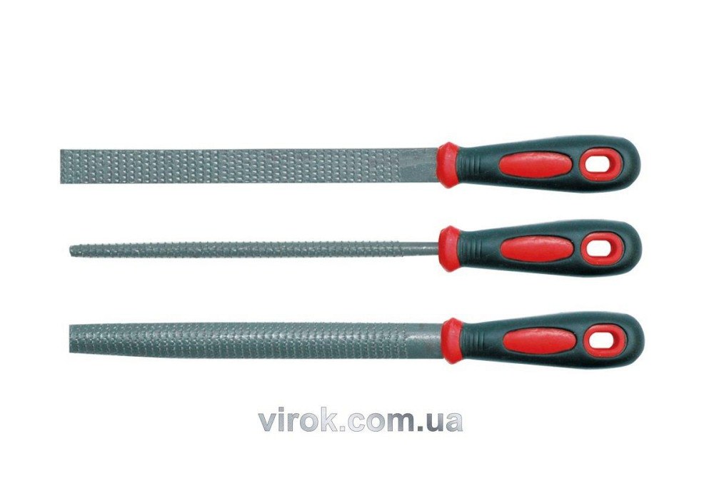 Рашпилі VOREL Набір 3шт, l=200 мм [10/20] Одеса - фото 1