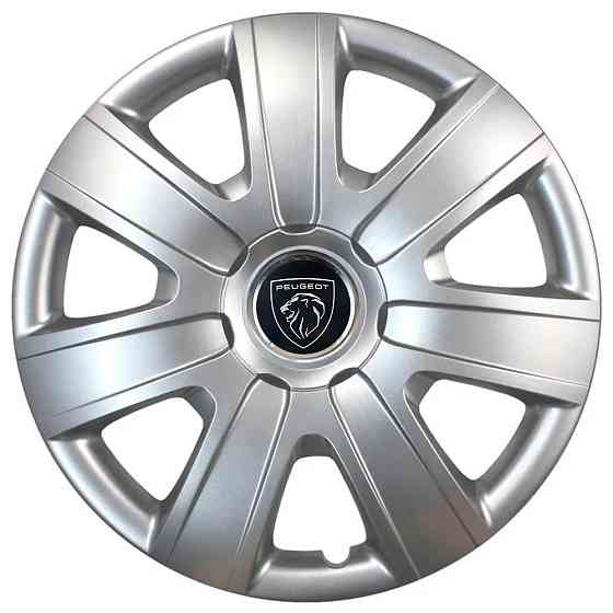 Автомобільні модельні ковпаки R15 Peugeot NEW 325 4шт, SJS, сріблясті Вінниця