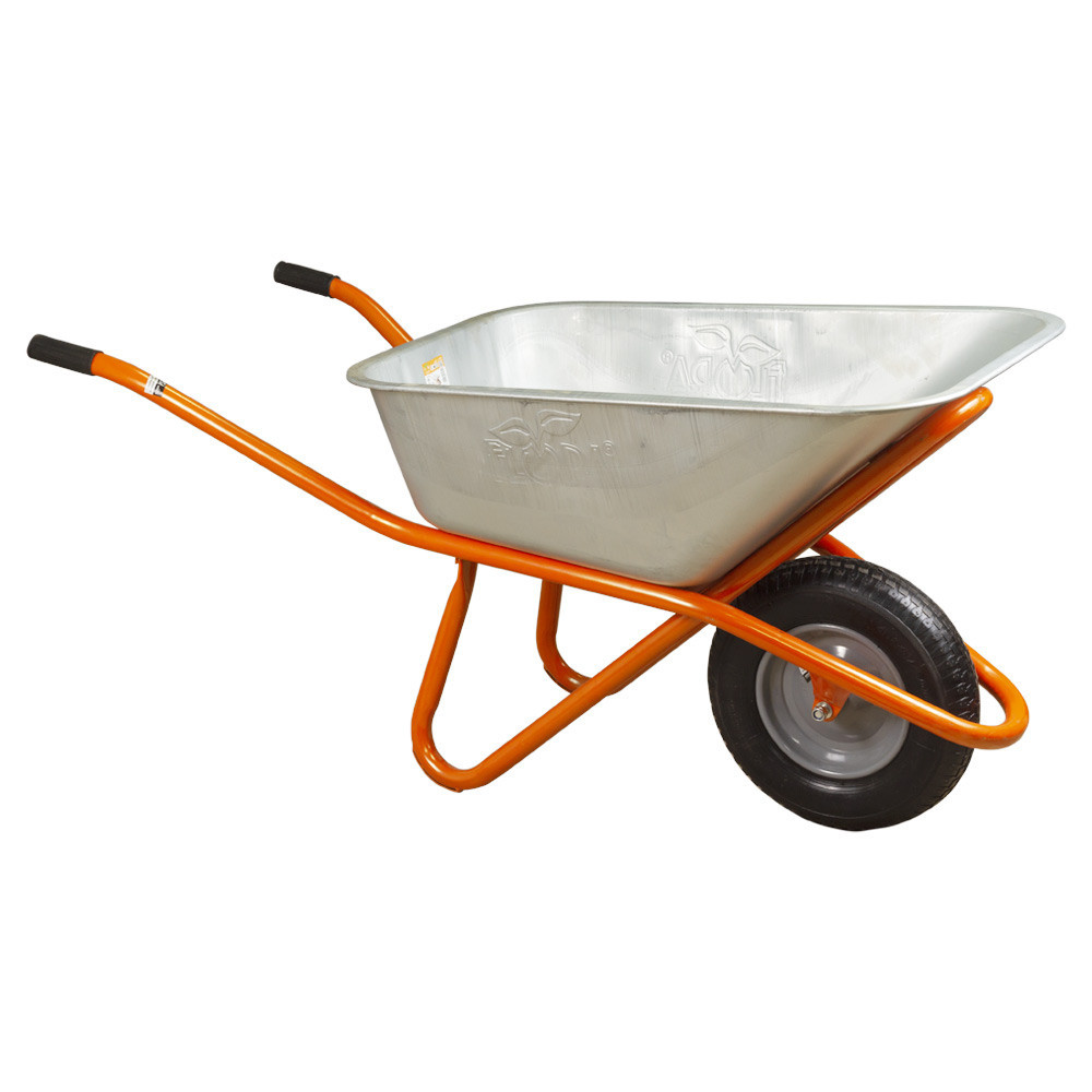 Тачка будівельна одноколісна 90 л 200 кг колесо 15" (з 5-х ЧАСтЕЙ) FLORA (5056464) Київ - фото 7