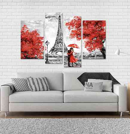 Модульна картина Париж Пара Art-132_4 Київ