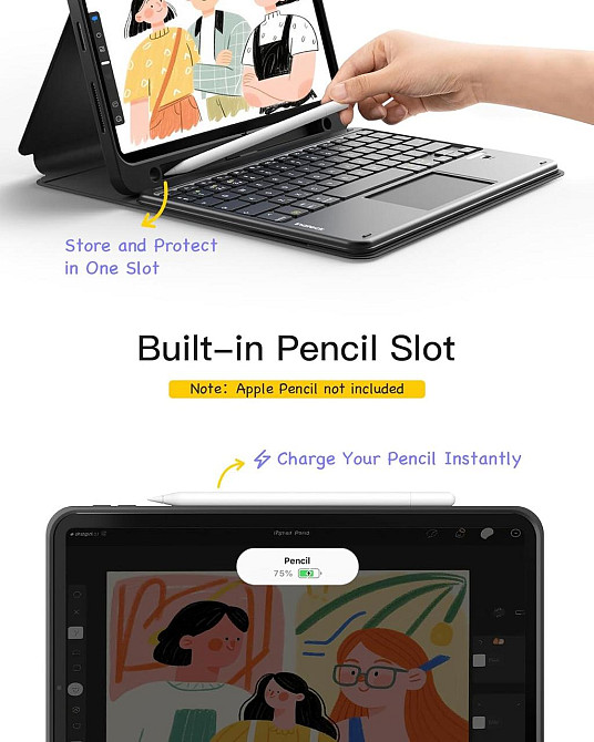 Чехол-клавиатура для iPad 11