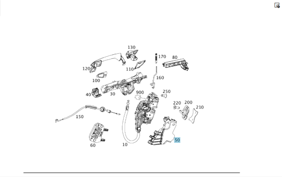 Mercedes-Benz  A1177320208 Пильовик замку задніх правих дверей CLA Shooting Brake X117 CLA C117 Одеса