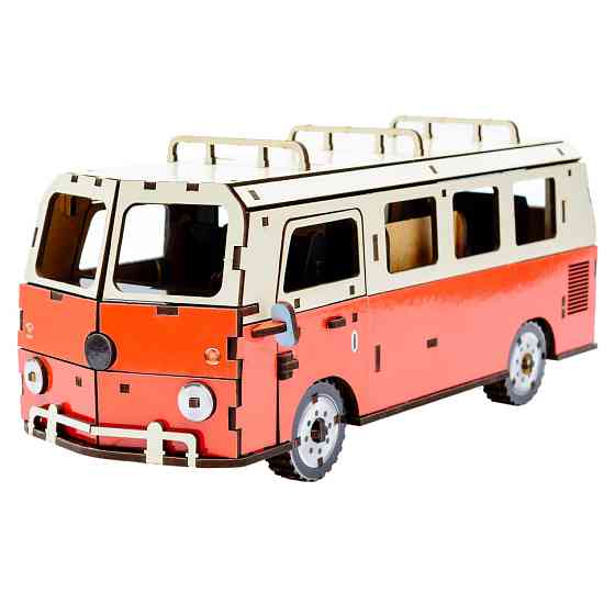 Дерев'яний 3D конструктор "Мікроавтобус" Puz-00926, 156 деталей Вінниця