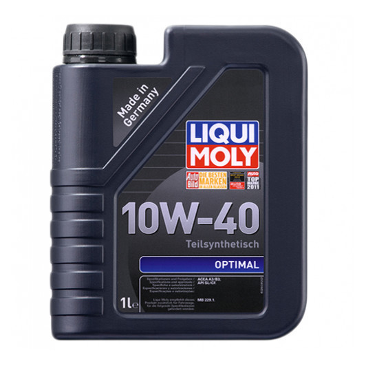 LIQUI MOLY 3929 Optimal SAE 10W-40 — Напівсинтетична моторна олива | Надійний захист двигуна та стабільна робота за будь-яких умов Ковель - фото 1