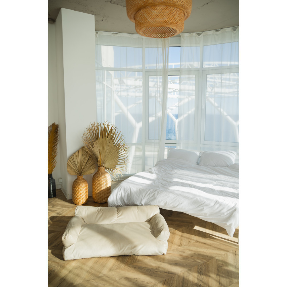 Велюровий диванчик для собак і котів Incor бежевий 10073 Київ - фото 9