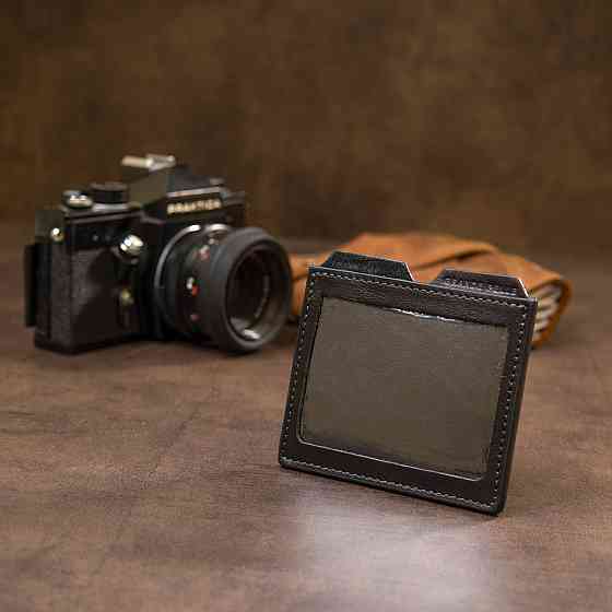 Шкіряний картхолдер GRANDE PELLE 11502 Чорний Київ