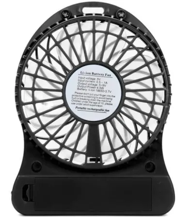 Портативний настільний вентилятор MINI FAN Portable USB XSFS-01 3288, акумуляторний, 3 швидкості, компактний білий Одеса