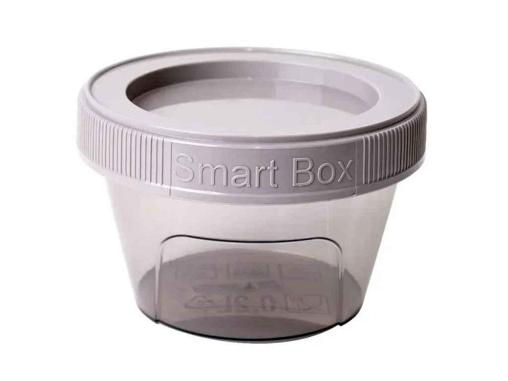 Контейнер 200мл Smart Box круглий коричневий прозорий/какао ТМ АЛЕАНА Київ - фото 1