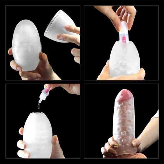 Мастурбатор LoveToy Traning Master Giant Egg Masturbator Red без вібрації Sex Aura Київ