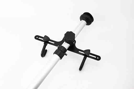 Підставка під 2 велосипеди телескопічна 1,8-3м, регульований кут нахилу велосипеда, алюмінієва, сіра HS-051 Киев