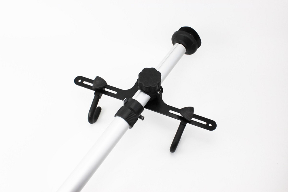 Підставка під 2 велосипеди телескопічна 1,8-3м, регульований кут нахилу велосипеда, алюмінієва, сіра HS-051 Киев - изображение 4