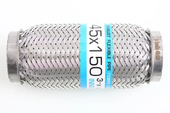 Гофра глушителя 45*150 короткий фланец 3-слойная EuroEx (Lacetti) Винница