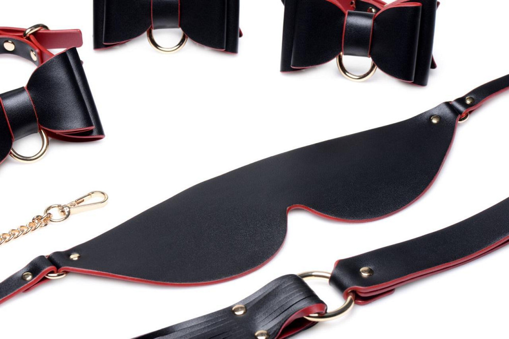 Набір БДСМ з дорожньою сумкою Master Series: Bow — Luxury BDSM Set With Travel Bag, 11 предметів Sex Aura Київ - фото 5