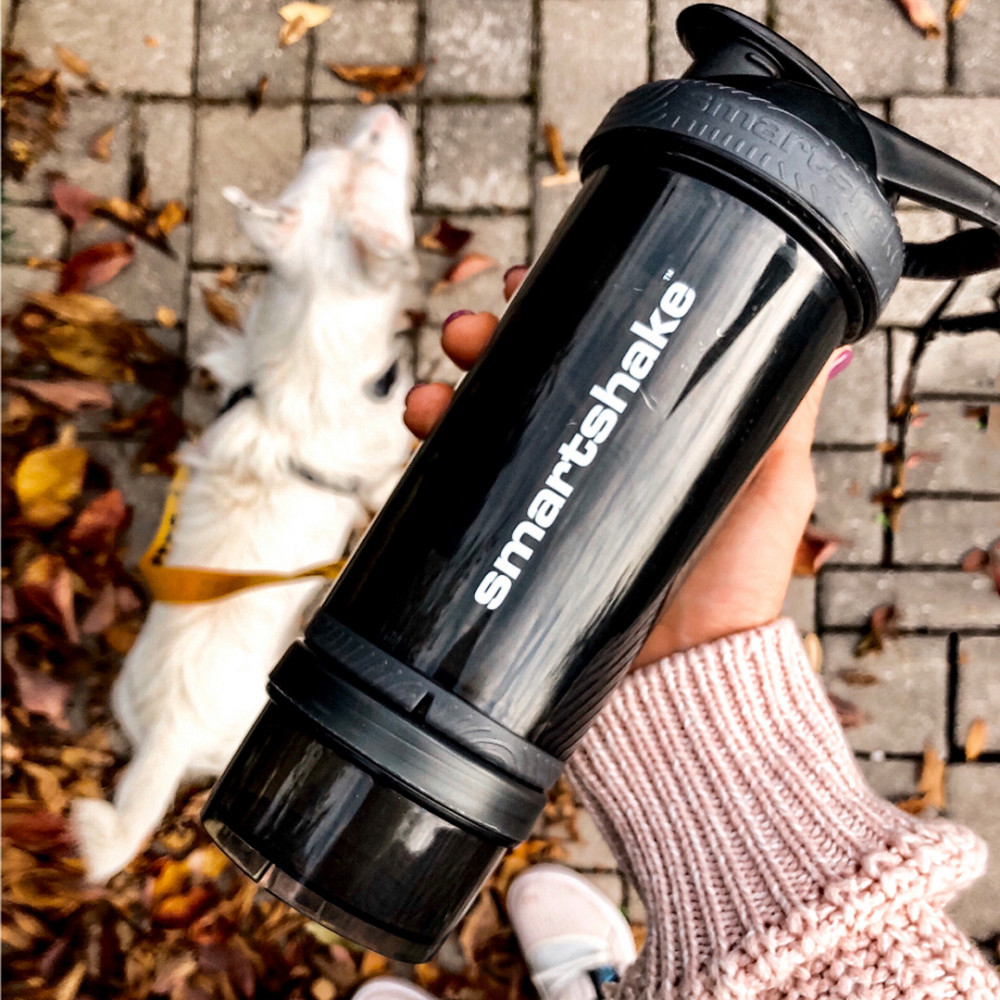 Шейкер спортивный для воды и спортивного питания черный цвет SmartShake Revive 750ml Black Киев - изображение 5