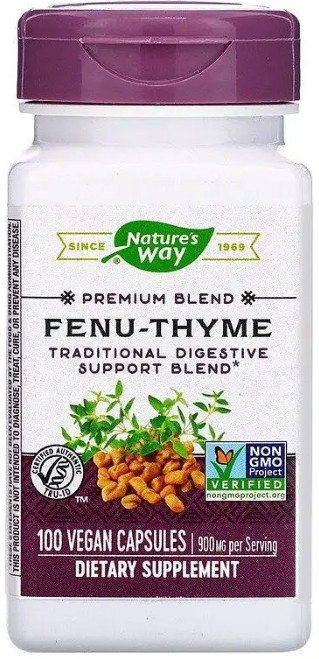 Пажитник и темьян Nature's Way Fenu-Thyme 900 мг 100 кап Киев - изображение 1