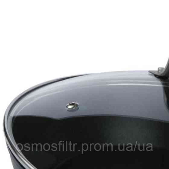Сковорода Axentia Blackline Ø 28 см ручка нерж аллюминий антипригарное покрітие PTFE (135646) Киев