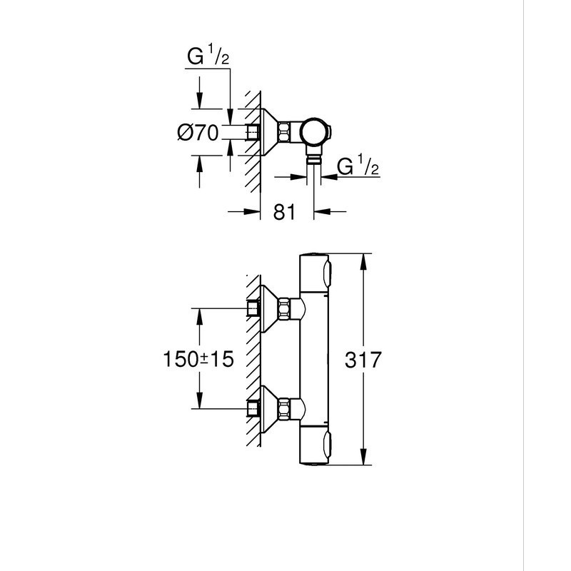 Термостат для душу Grohe Grohtherm 500   ( 347932430 ) 37443 Харьков - изображение 3