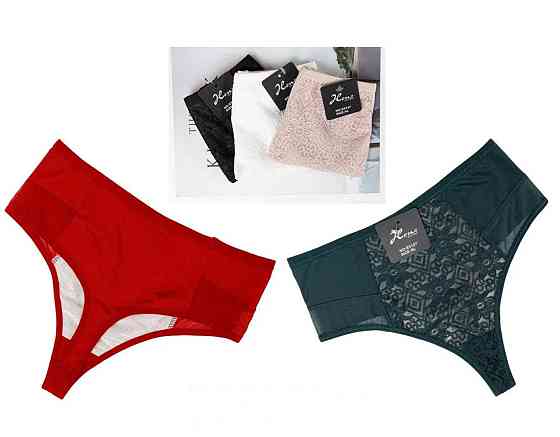 Мереживні жіночі труси Білий XXL Харків